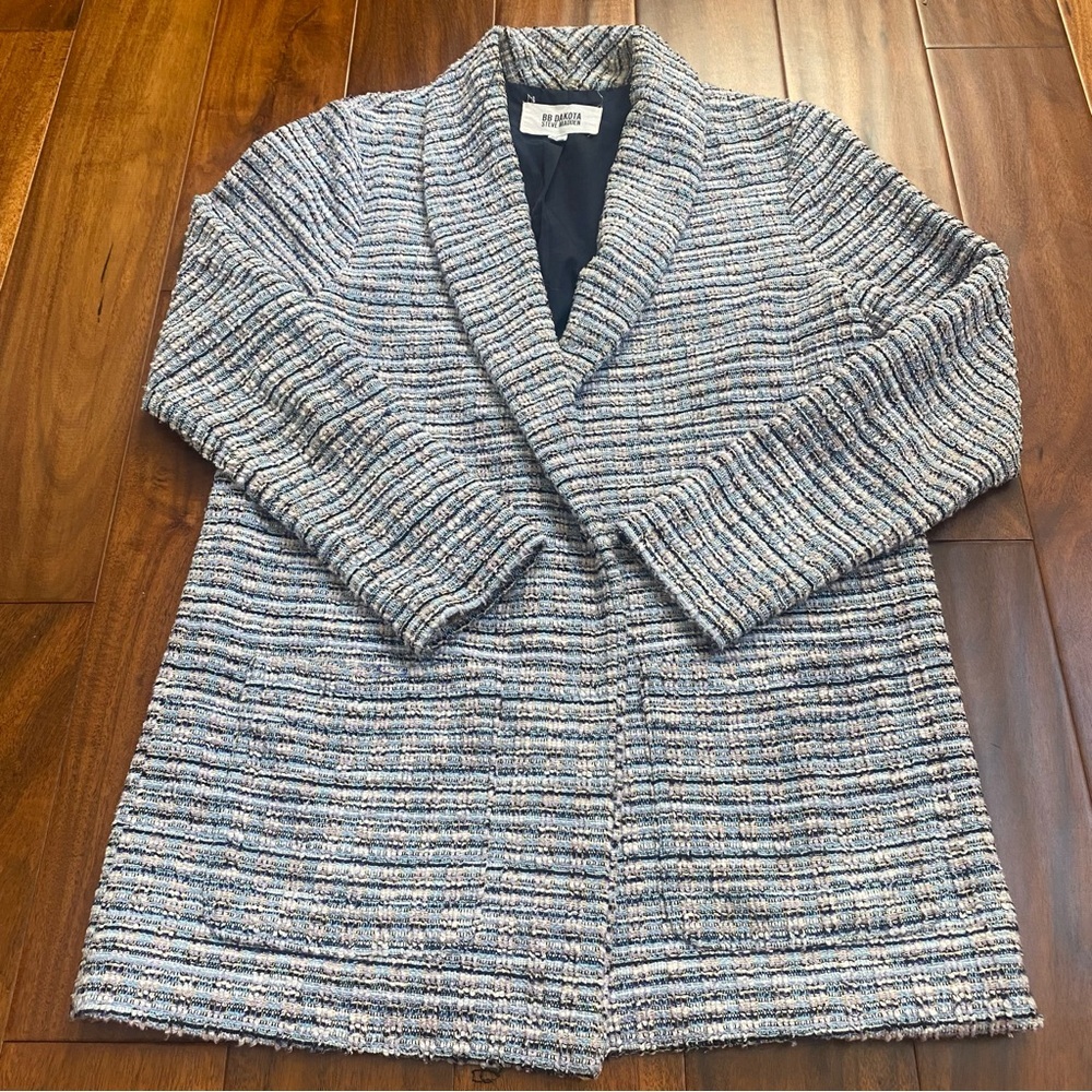 BB Dakota Steve Madden Tweed Knit Blazer Workwear Size XSmall